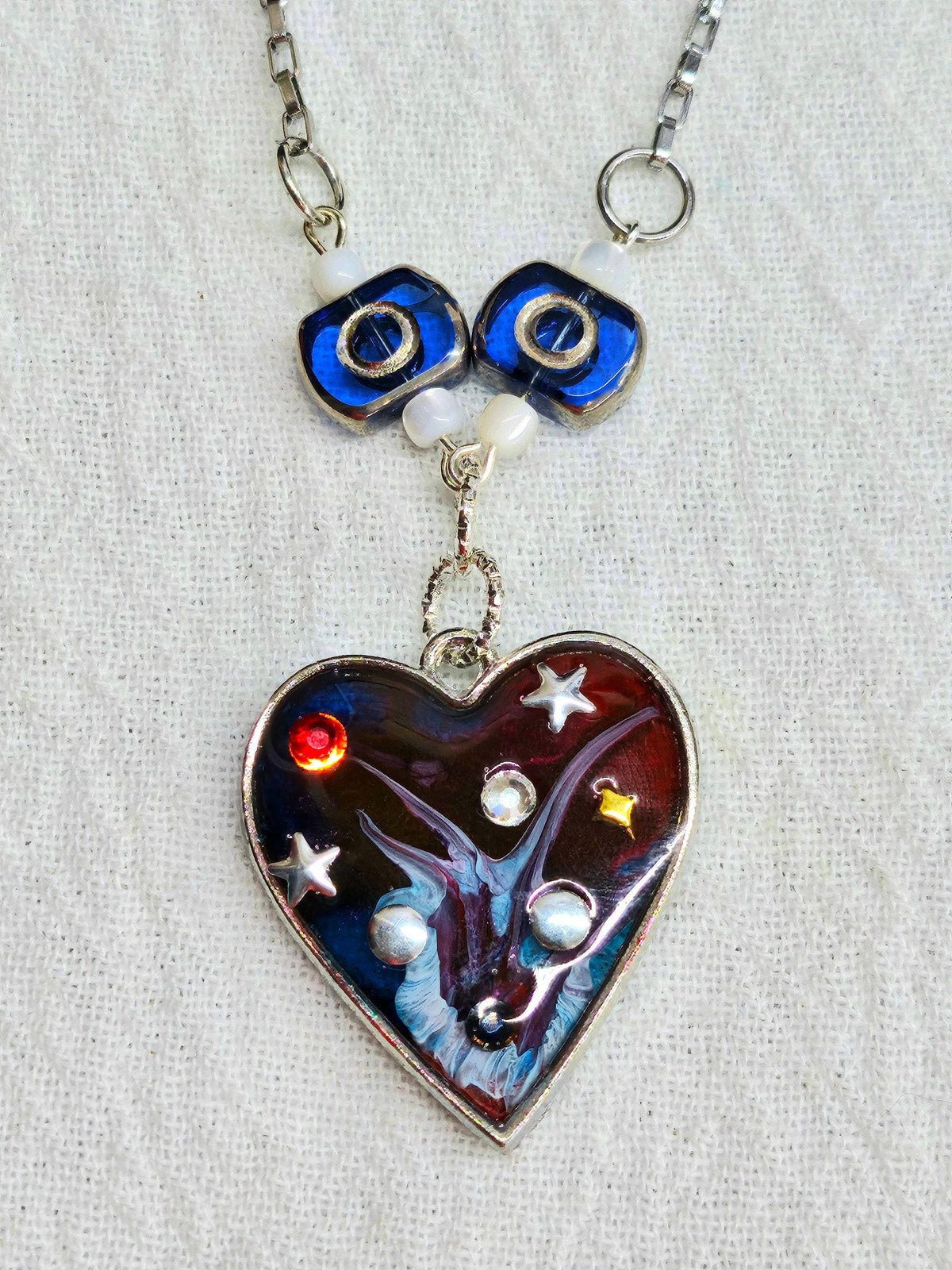 Handcrafted Mother of Pearl  Resin Pendant Necklace  Rustic Boho Handmade Jewelry Gift for Her  FREE Shipping 318