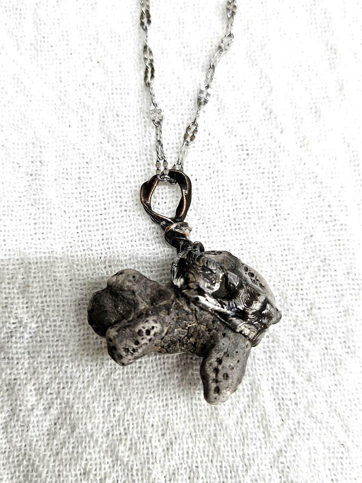 Hawaiian Black Coral Pendant Necklace - Rustic Boho Handmade Jewelry Gift for Her - Unique Statement Piece with FREE SHIPPING