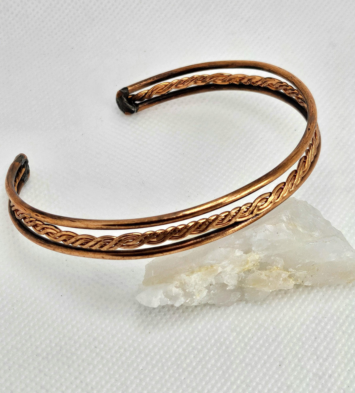 Handmade Raw Copper Twist Cuff Bracelet for Rustic Boho Style Unique Gift with FREE Shipping Perfect for Everyday Wear