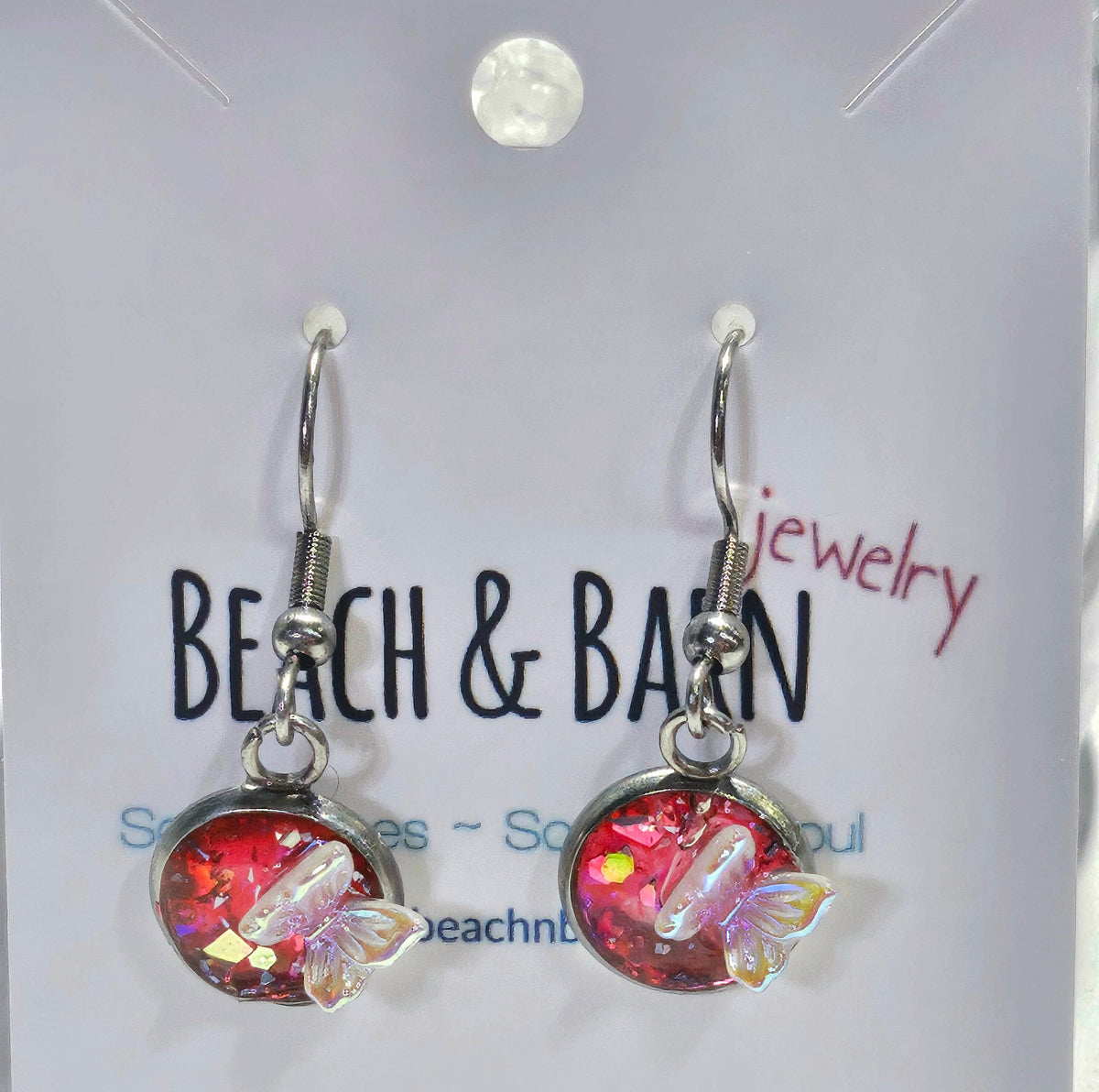 Handmade Rustic Boho Butterfly Earrings for Women - Unique Jewelry Gift with Free Shipping - Perfect for Weddings  Everyday Wear 301