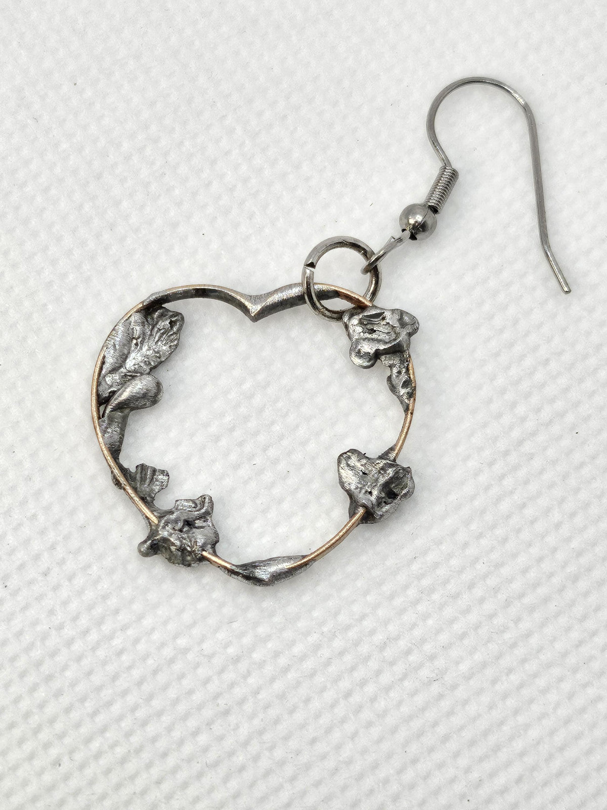 Handmade Pearl & Pyrite Pendant Necklace Earrings Set