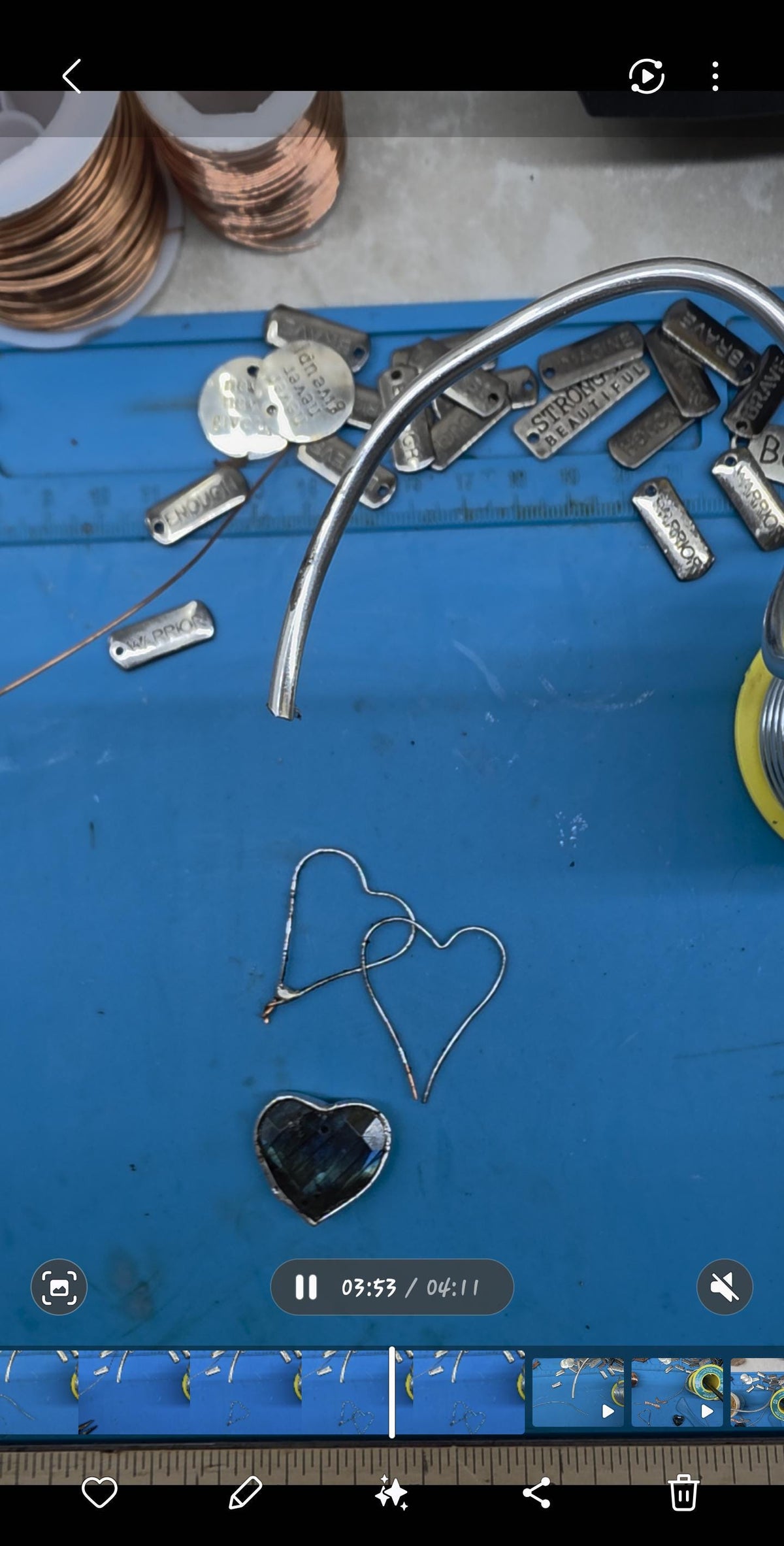 UNBROKEN “Still Beating” – Hand-Forged Copper Heart Pendant, Rebuilt Heart Jewelry, Rustic Warrior Necklace, Hammered Metal Armor Pendant
