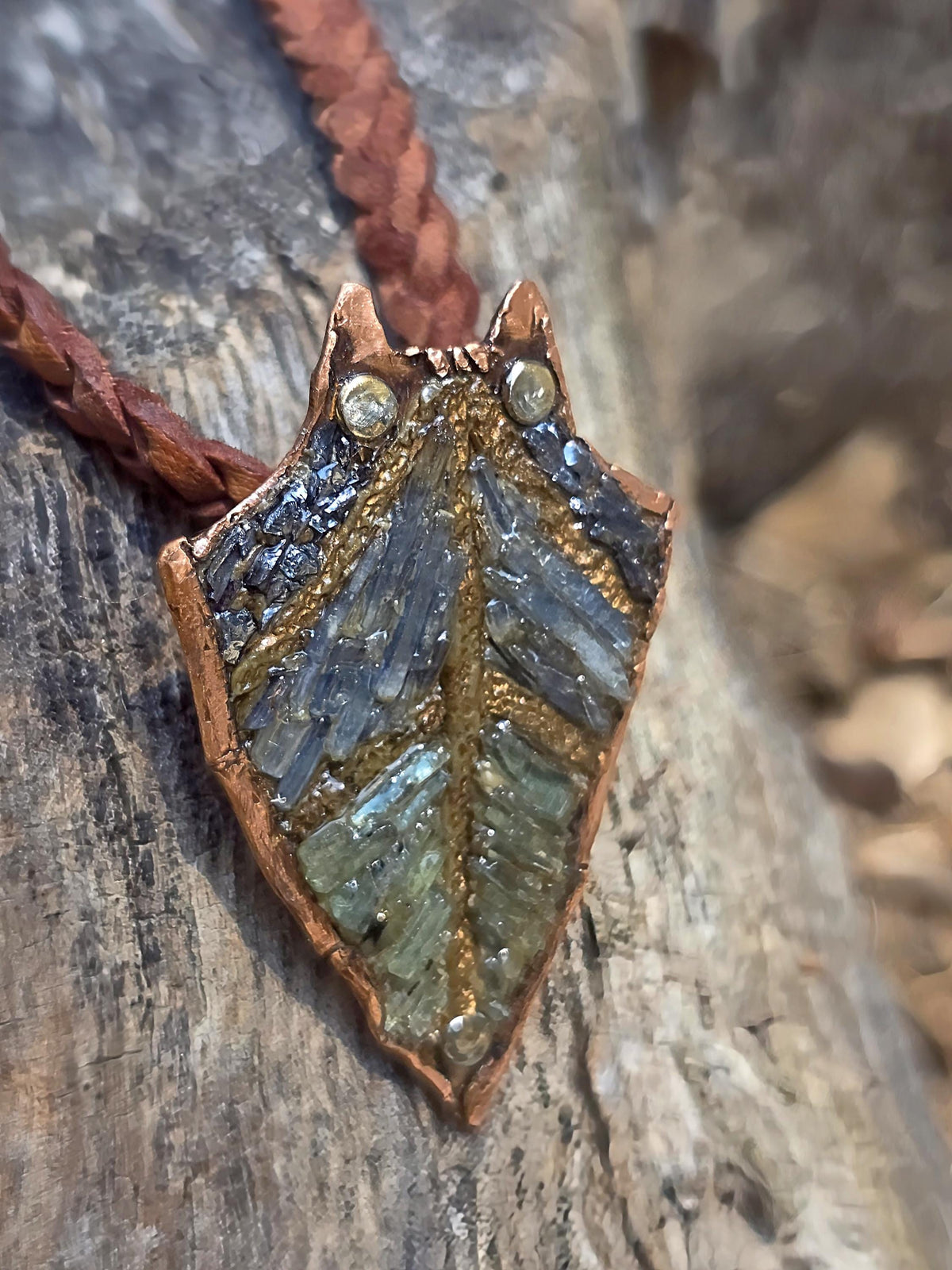 RESURGENT – We Knew Hell But Chose Not to Stay, “I Remain” Copper Necklace, Pearl & Hematite Pendant, Handmade Rustic Survivor.