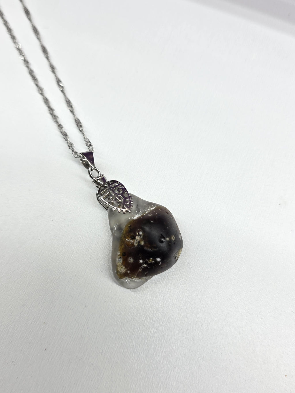 Just Me After the Fire Necklace, Bonfire Glass Pendant, Rustic Copper Statement Necklace, One of a Kind Artisan Jewelry