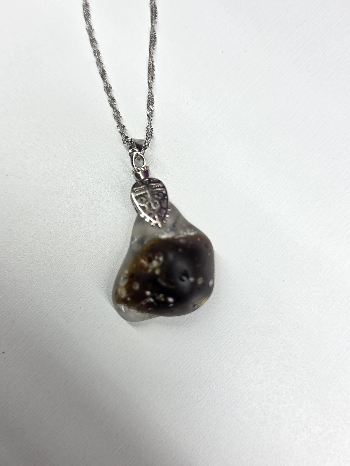 Just Me After the Fire Necklace, Bonfire Glass Pendant, Rustic Copper Statement Necklace, One of a Kind Artisan Jewelry